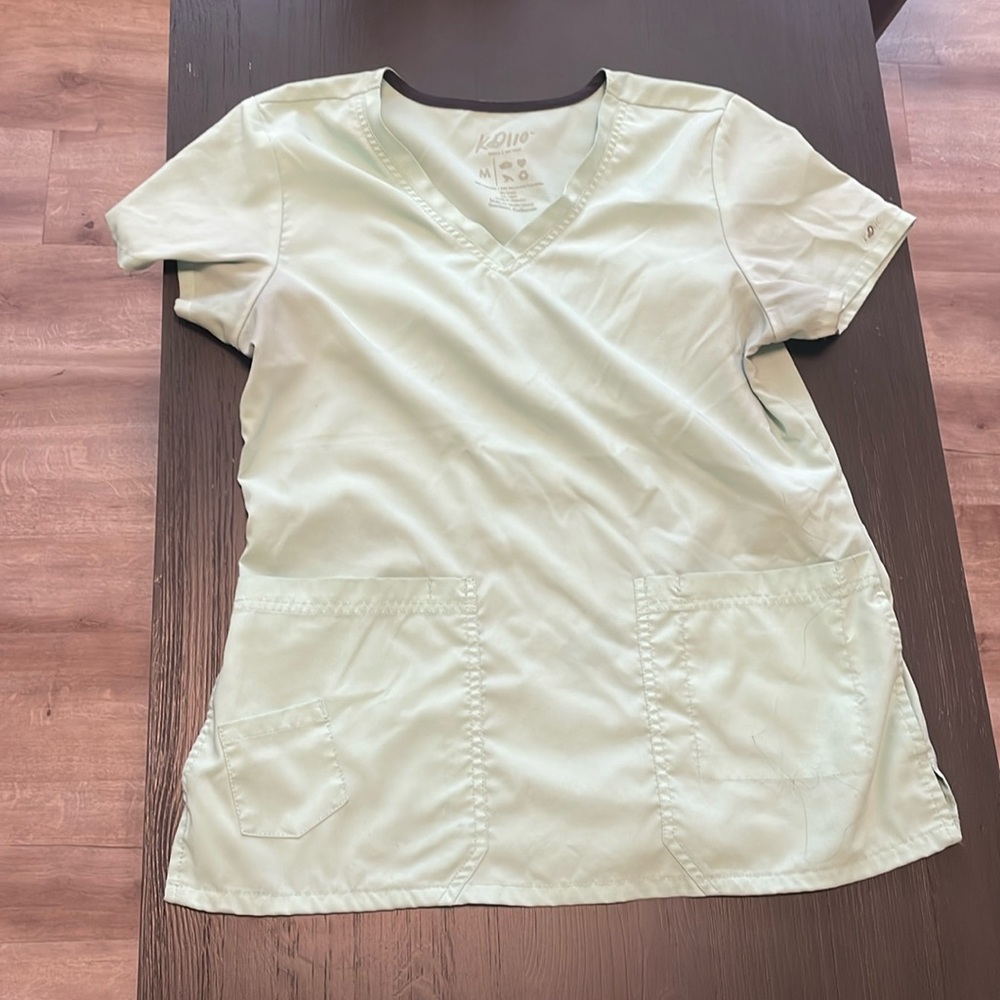 Lime Green Scrub Top